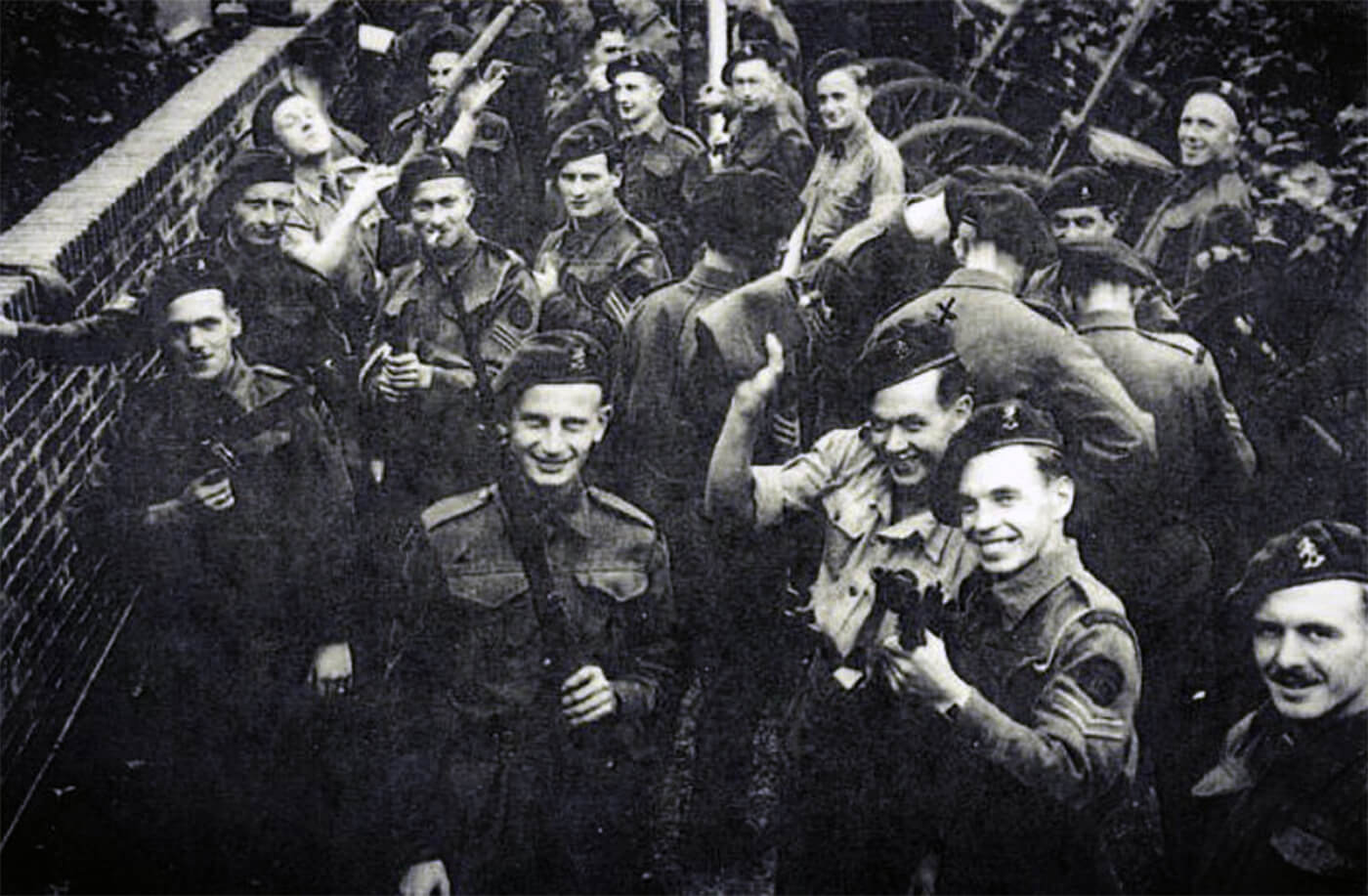 Members of (Dutch) troop 2 NOo 10 Inter Allied Commando in preperation of Operation Market Garden in Sepetember 1944.