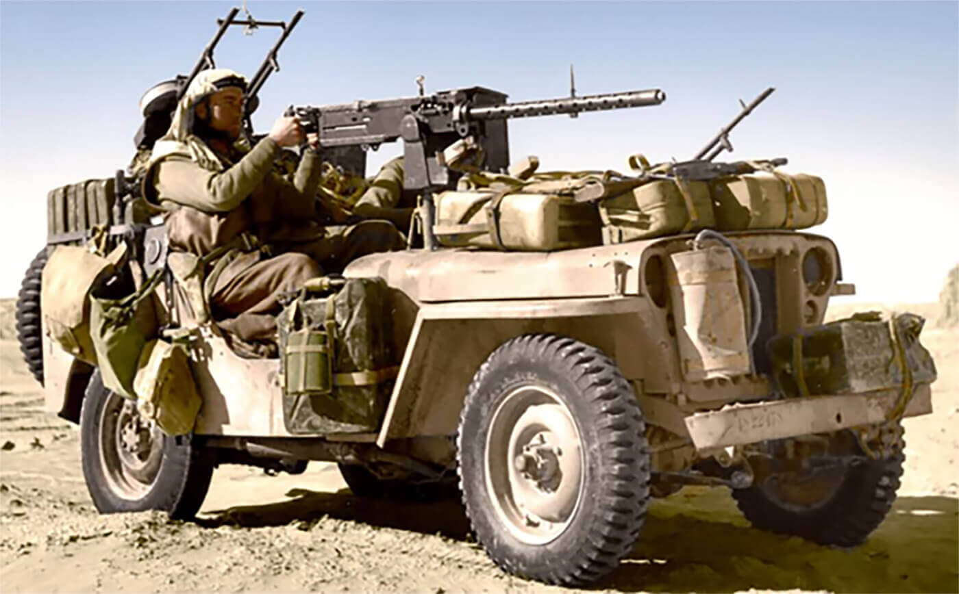Jeep of the Long Range Desert Group.