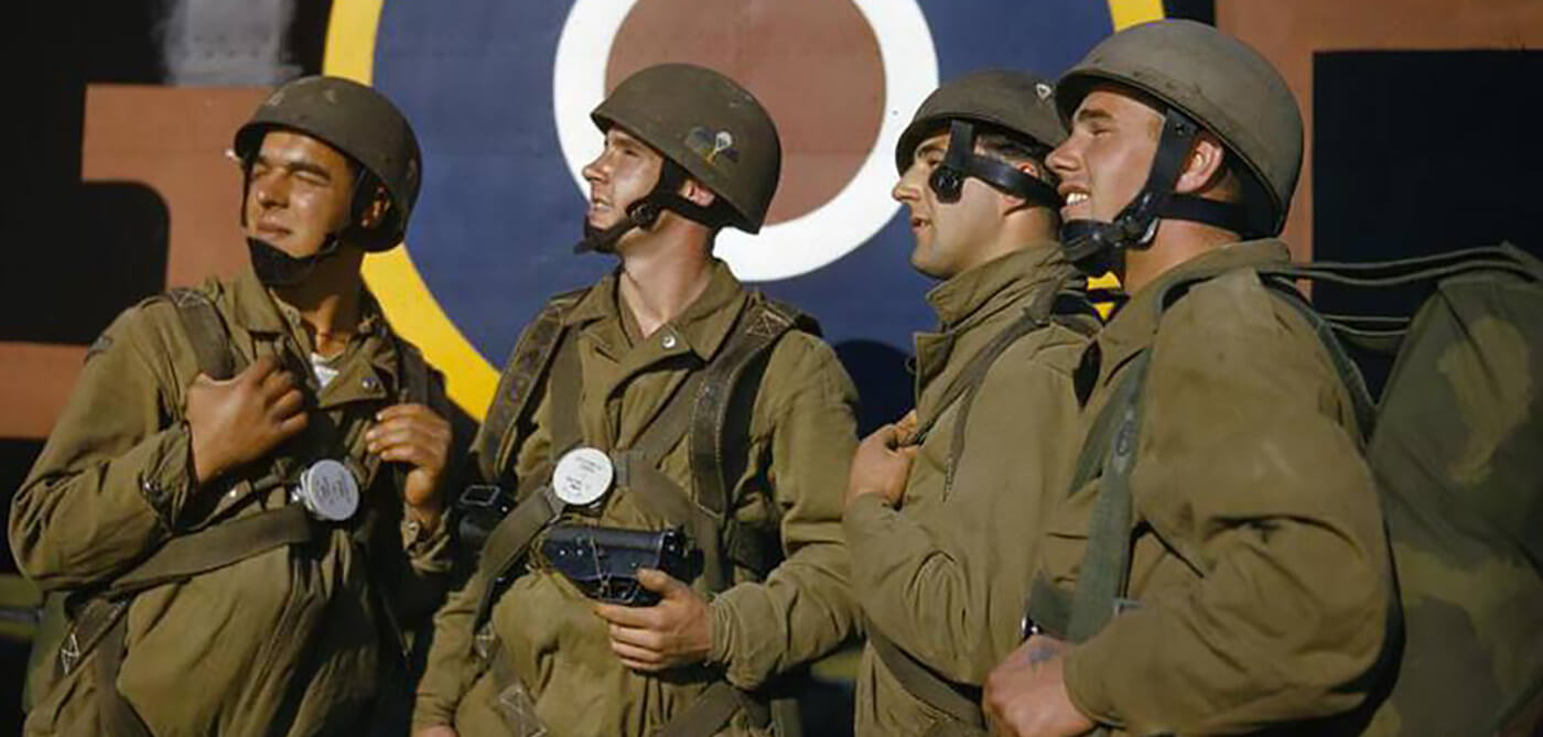 October 1942. Members of the British 1st Airborne Division, training at Netheravon.