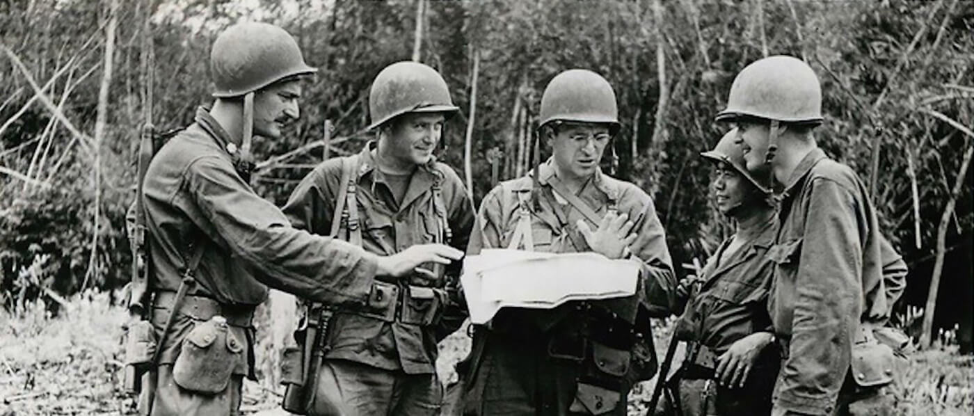 Frank Merrill and his senior officers