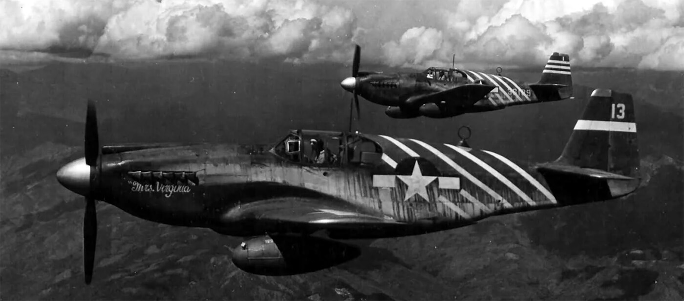 P-51A Mrs Virginia of Major Robert Petit of the 1st Air Commando Group.
