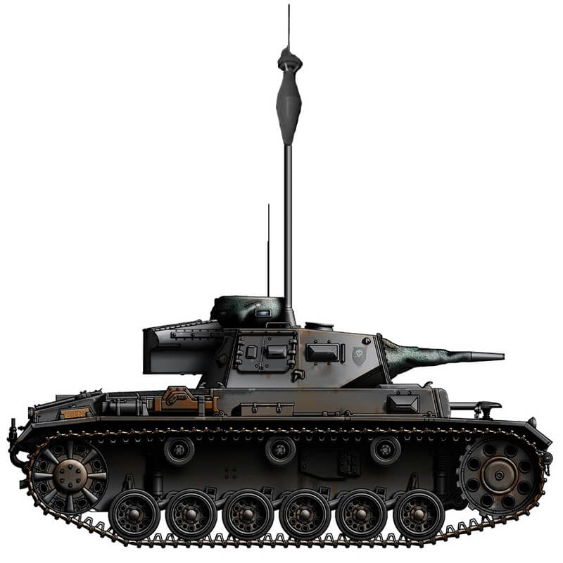 Tauchpanzer III mit Boje