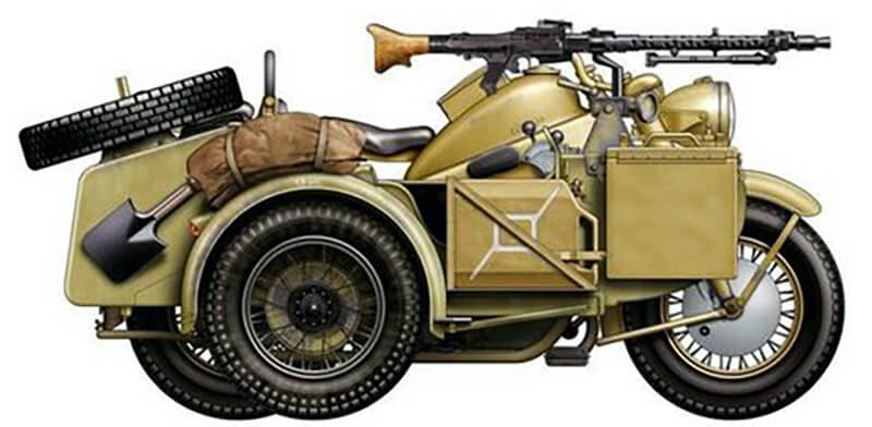 Zündapp KS750 mit Beiwagen