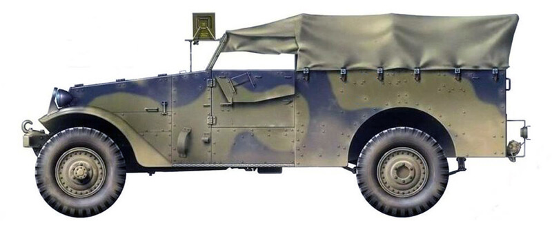 White M3 A1 Scout Car