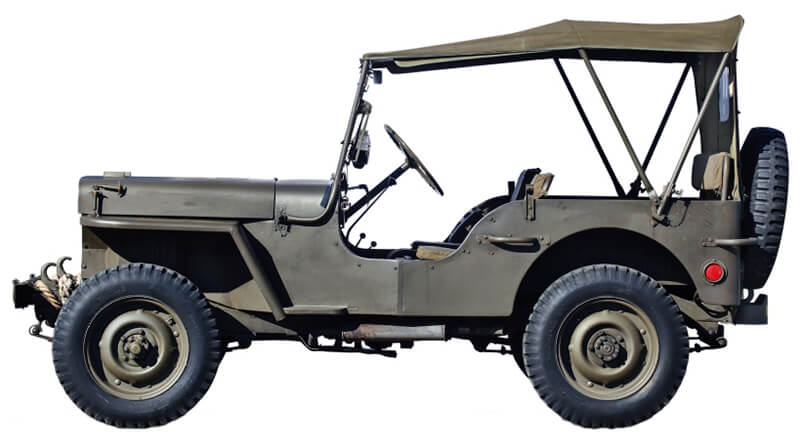 Willys MB, 1⁄4‑ton, 4×4, Command Reconnaissance, Jeep