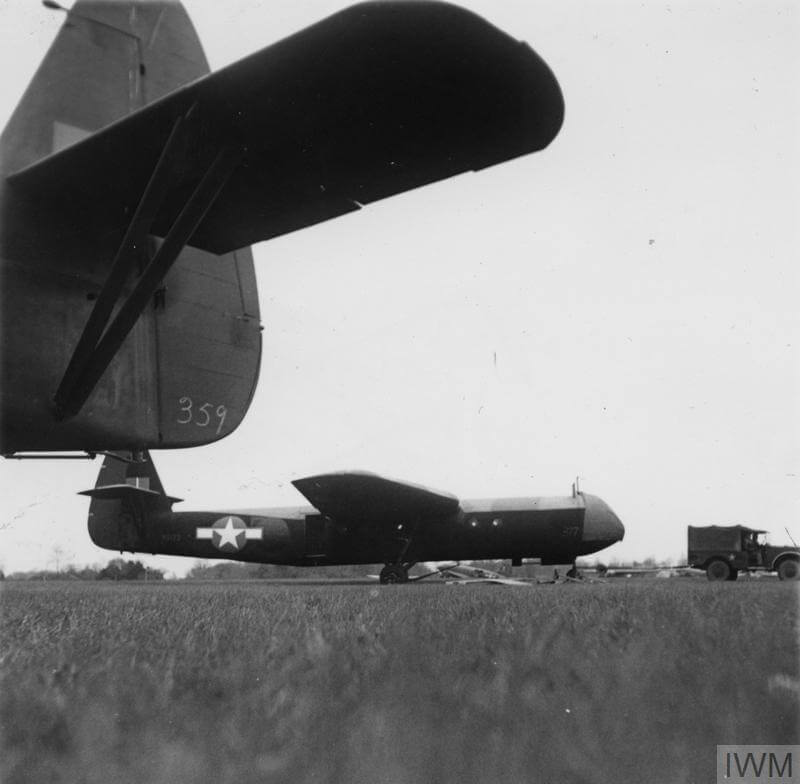 UNITED STATES NINTH AIR FORCE IN BRITAIN, 1942-1945 (FRE 3388) Horsa gliders of the 9th Air Force, Troop Carrier Command.

Not To Be Published 24 Apr 1944. On reverse: US Army General Section Press & Censorship Bureau [Stamps]. Copyright: © IWM. Original Source: http://www.iwm.org.uk/collections/item/object/205363427