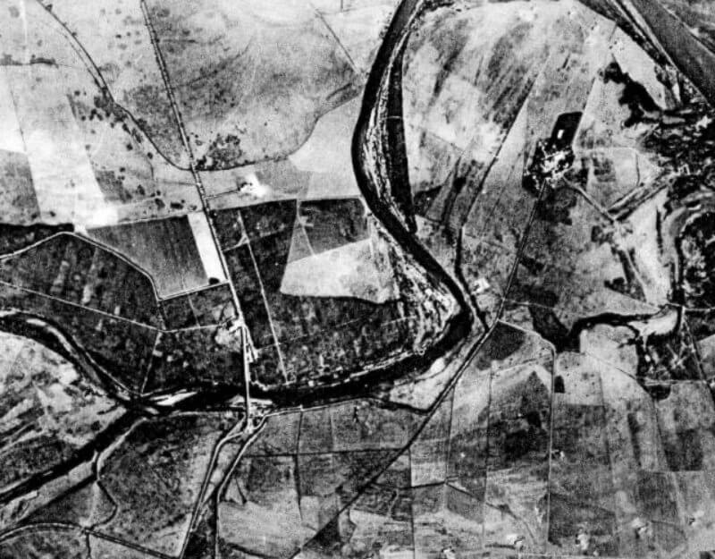 Aerial photograph for Operation Faustian.