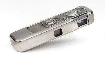 Minox (original model) sub-miniature camera (PHO 85) camera, case Copyright: ý IWM. Original Source: http://www.iwm.org.uk/collections/item/object/30004964