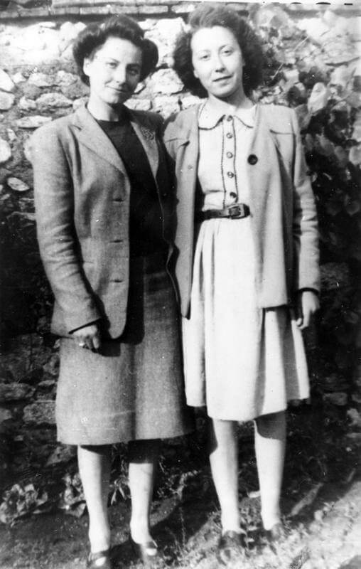 SERVICE OF LILIAN ROLFE AS A SPECIAL OPERATIONS EXECUTIVE (SOE) AGENT IN FRANCE, 1944 (HU 66698) Lilian Rolfe (then using the code name 'Claudie') with Marty Lejeune, the 14 year old daughter of Henri Lejeune, photographed in the garden of the garage at St Hilaire, near Orleans, from which Lilian Rolfe operated, May 1944.  When Lilian first arrived in France, Marty helped her to smuggle her radio into its initial hiding place at the garage. Copyright: ý IWM. Original Source: http://www.iwm.org.uk/collections/item/object/205046555