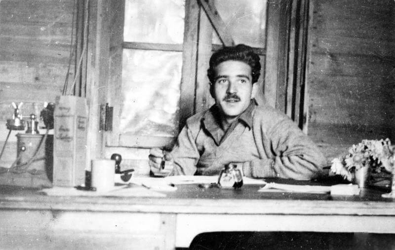 SERVICE OF KENNETH MACKENZIE WITH THE SPECIAL OPERATIONS EXECUTIVE (SOE) IN LUZY, FRANCE, SEPTEMBER 1944 (HU 68065) Captain Paul Sorrette (code name Louis) photographed at his desk a few days before his death. Copyright: ý IWM. Original Source: http://www.iwm.org.uk/collections/item/object/205046403