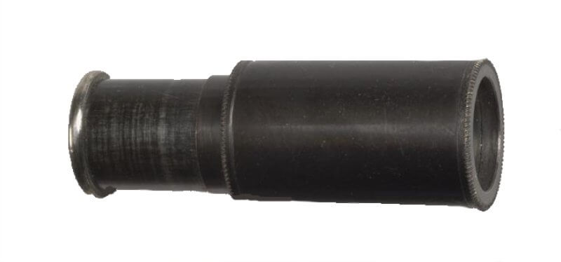 monocular, miniature (EPH 1152) Small telescopic optical device, cylindrical, black painted metal with glass lens. Copyright: ý IWM. Original Source: http://www.iwm.org.uk/collections/item/object/30081318