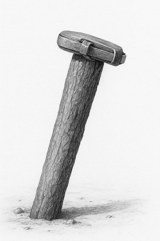 Pfahlsperre mit Mine (Element C)