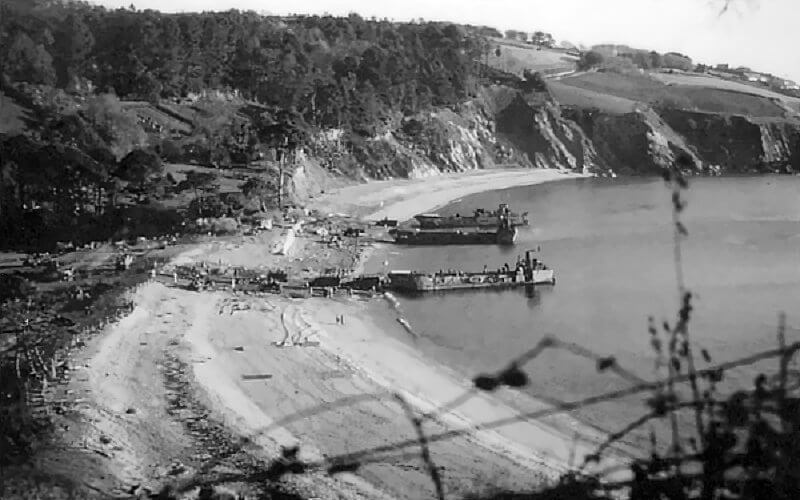 Probably the same landing exercises near Blackpool Sands from the other side.