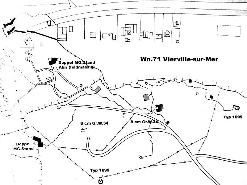 Lay out of Widerstandsnest 71