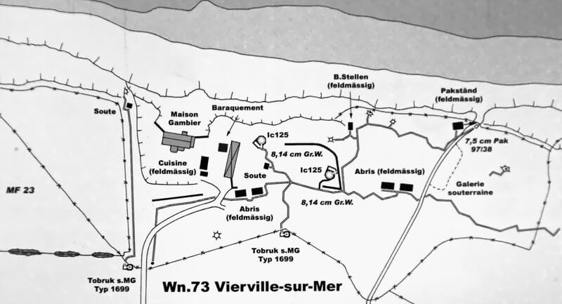 Lay out of Widerstandsnest 73