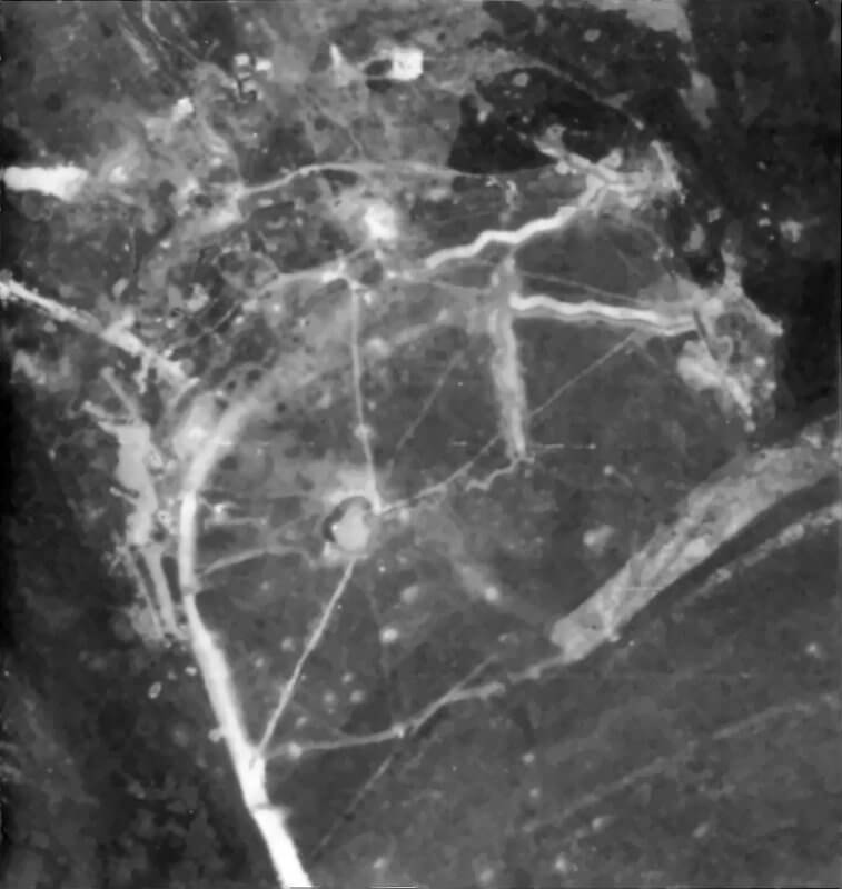 Widerstandnest 60 aerial view.