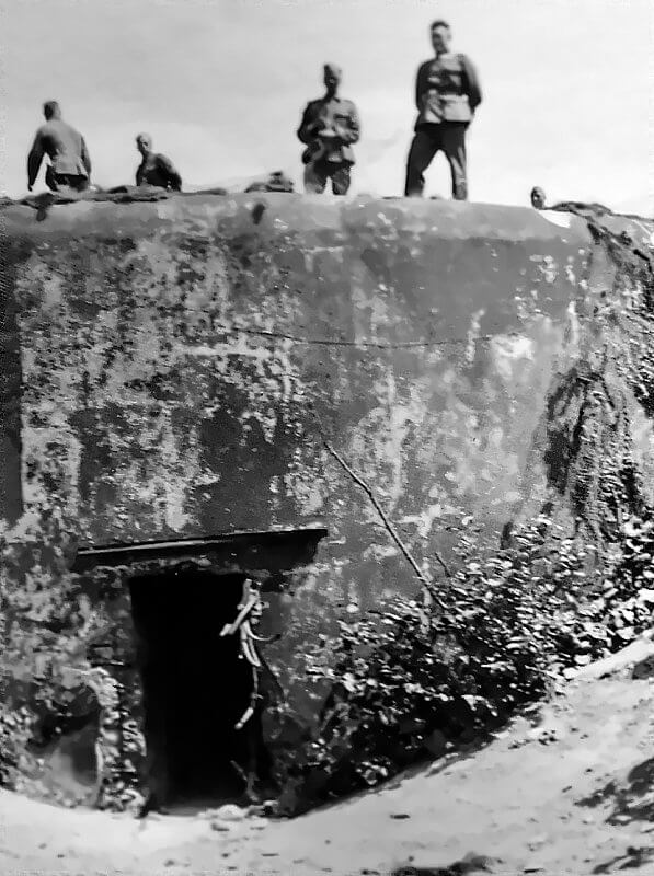 Cupola Nord after the German assault.